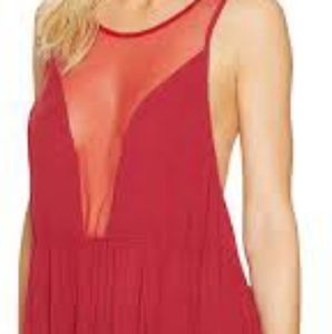 NWOT / FREE PEOPLE 'BLACK MARBLE TANK TOP'